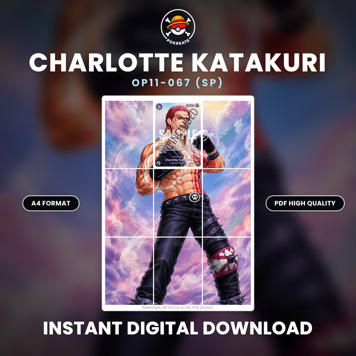 Printable Extended Artwork • One Piece • Katakuri SP OP11-067