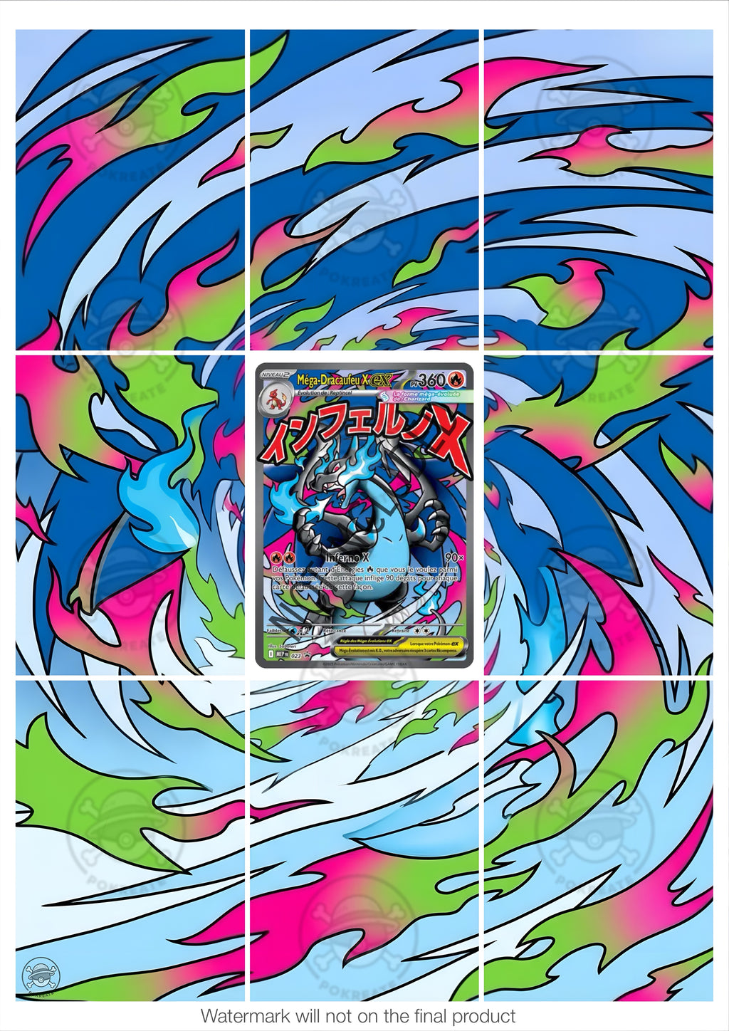 Printable Extended Artwork • Pokémon • Charizard MEP 023