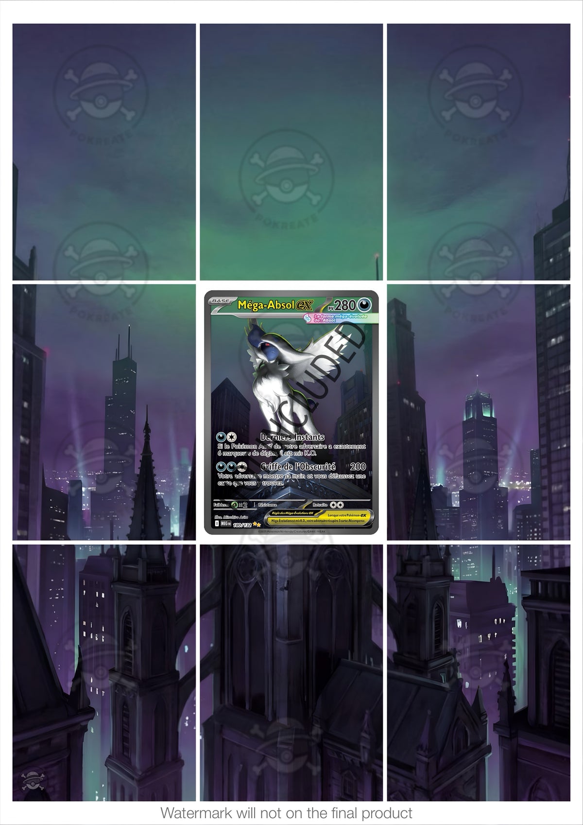 Printable Extended Artwork • Pokémon • Mega Absol MEG 180/132