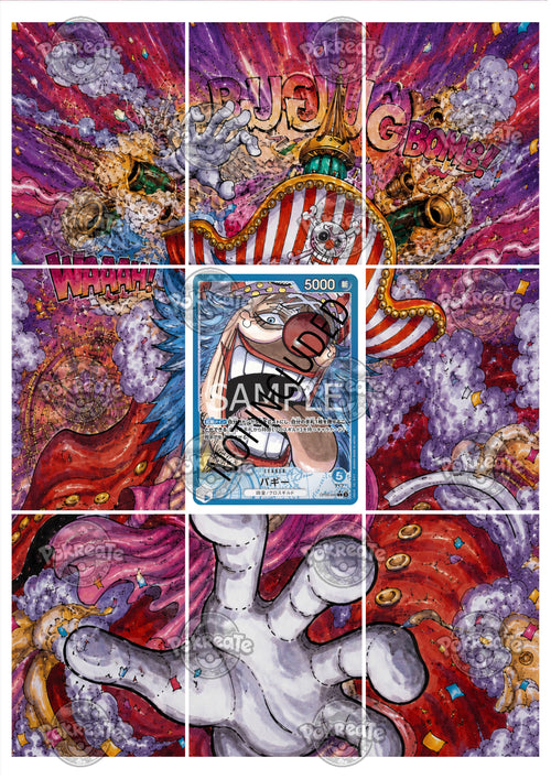 Printable Extended Artwork • One Piece • Buggy the Clown OP09-042
