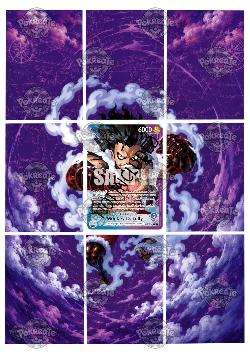 Printable Extended Artwork • One Piece • Luffy Gear 4 OP11-040