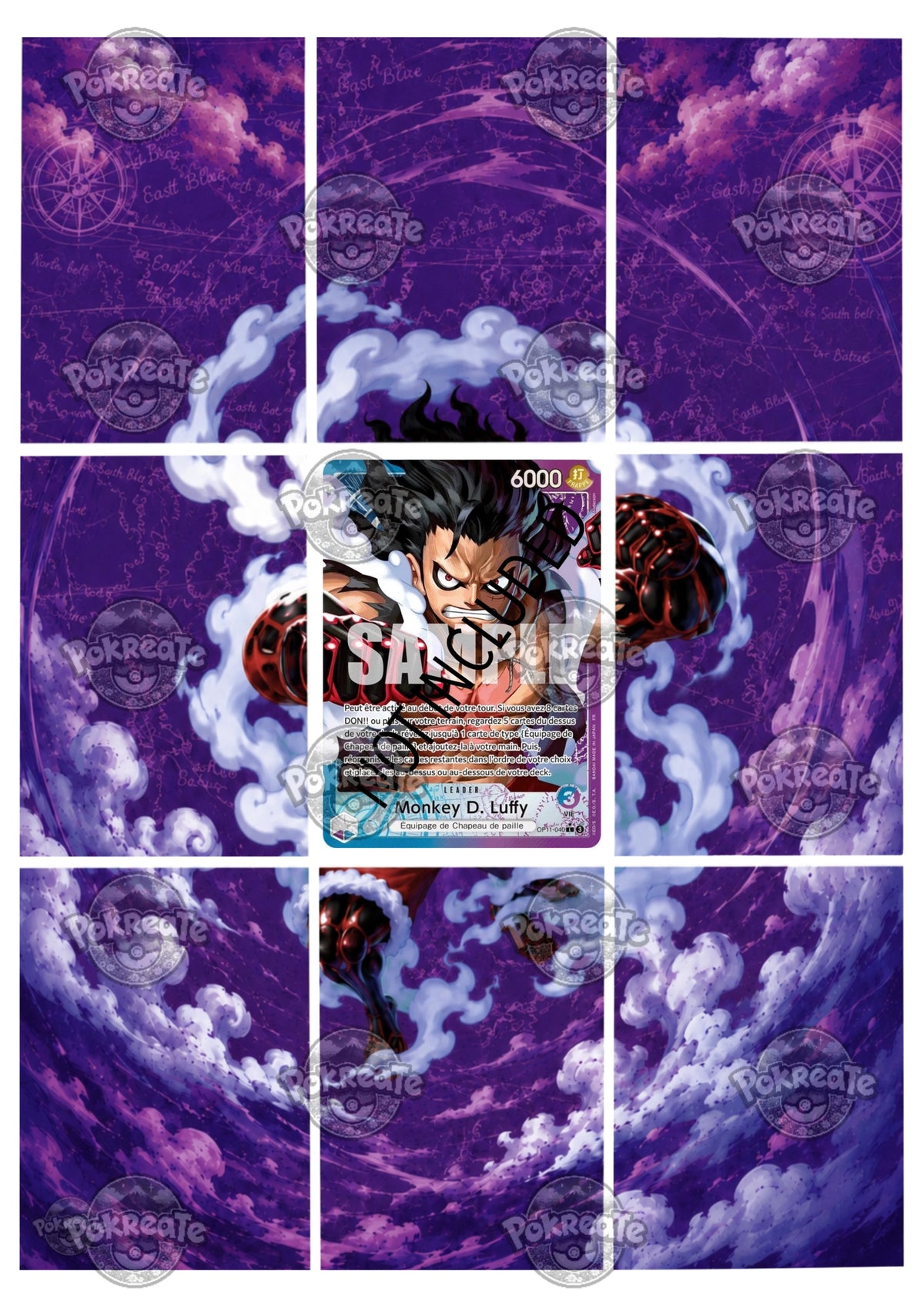 Printable Extended Artwork • One Piece • Luffy Gear 4 OP11-040