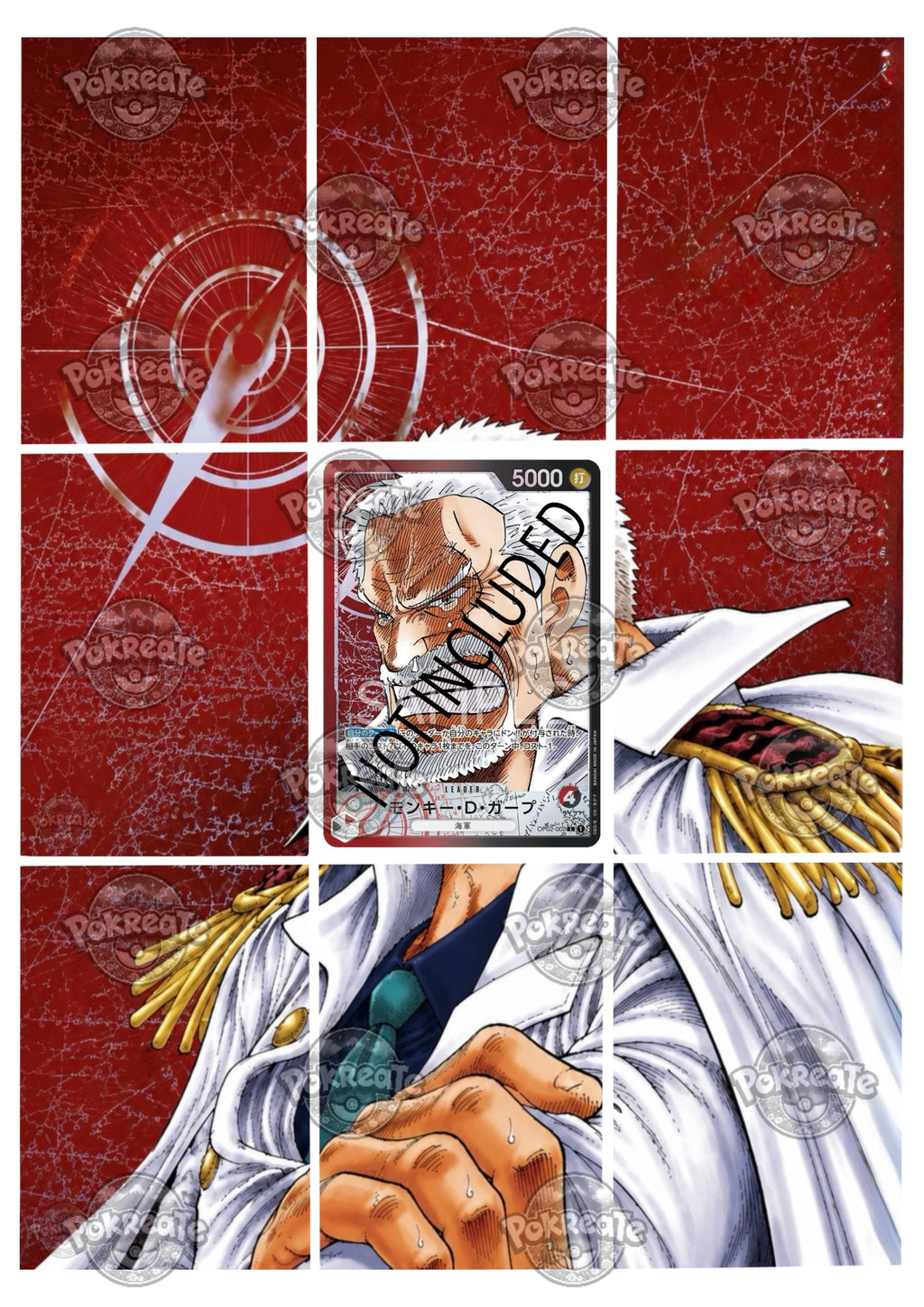 Printable Extended Artwork • One Piece • Garp OP02-002
