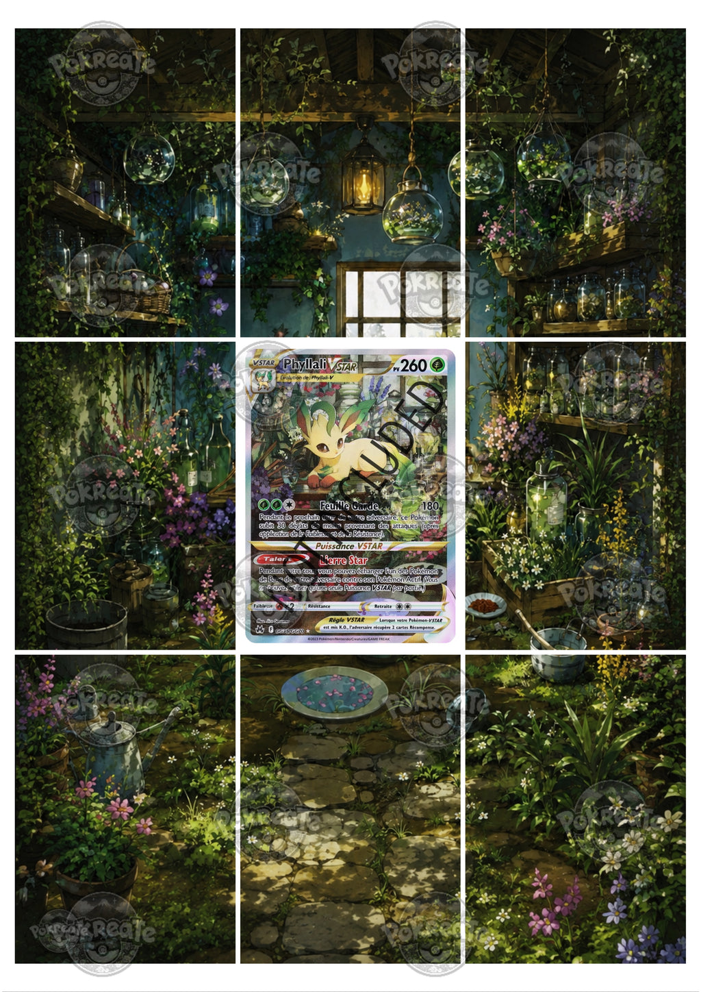 Printable Extended Artwork • Pokémon • Leafeon VSTAR GG35/GG70