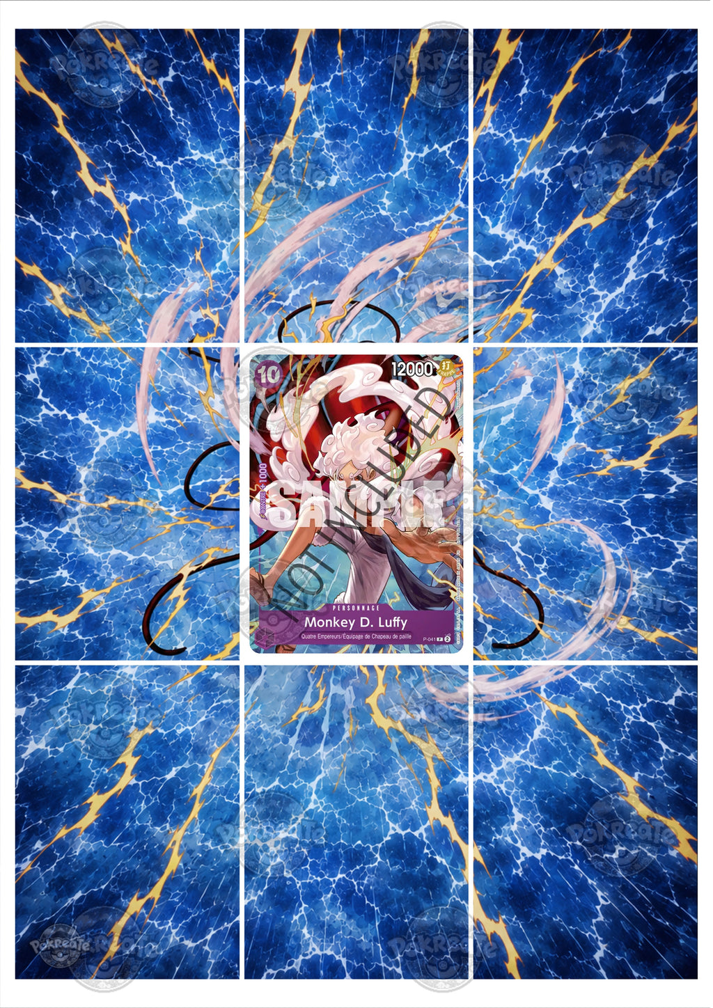 Printable Extended Artwork • One Piece • Luffy P-041