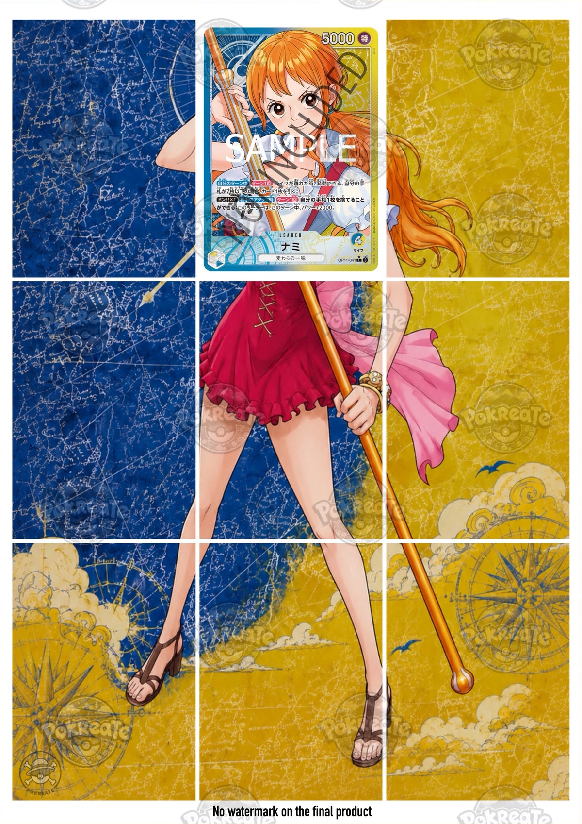 Printable Extended Artwork • One Piece • Nami OP11-041