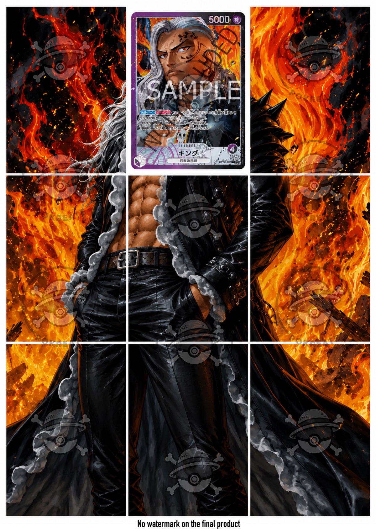 Printable Extended Artwork • One Piece • King OP08-057