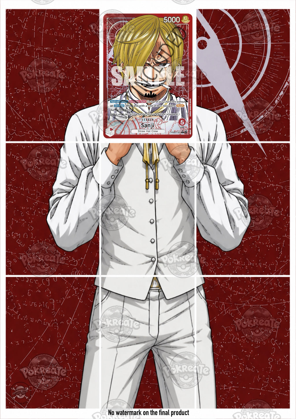 Printable Extended Artwork • One Piece • Sanji PRB01-001