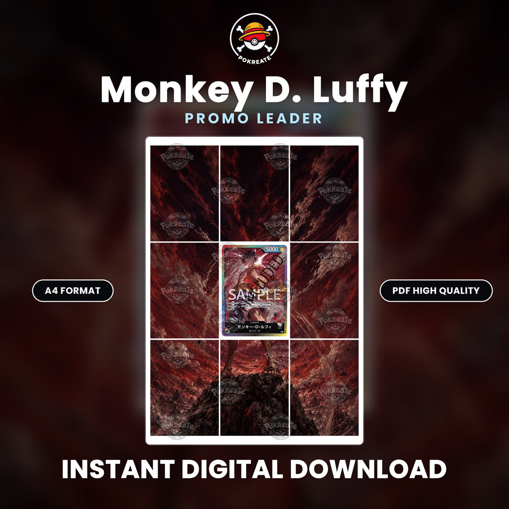 Printable Extended Artwork • One Piece • Luffy P-L