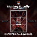Printable Extended Artwork • One Piece • Luffy P-L