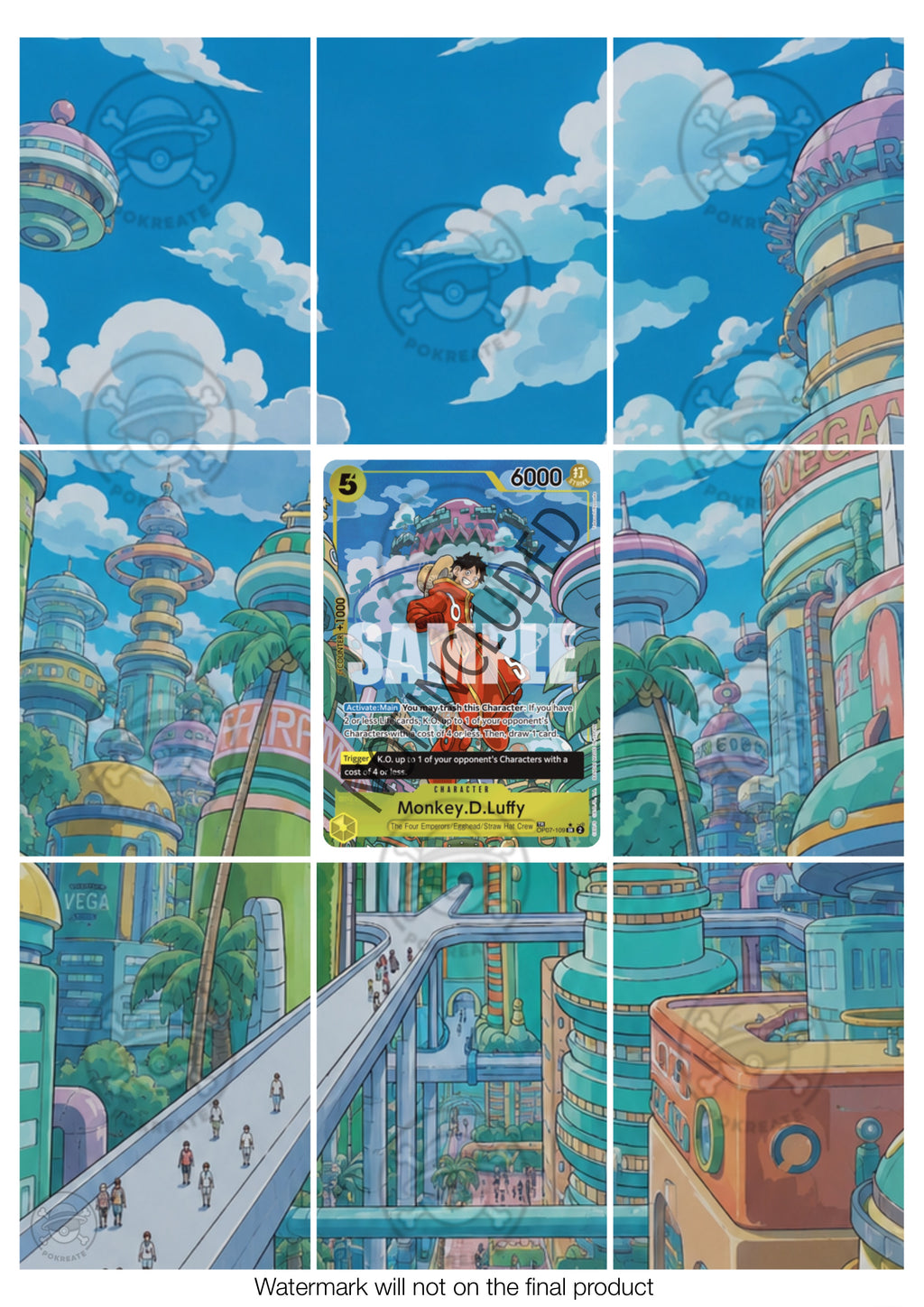 Printable Extended Artwork • One Piece • Luffy TR OP07-109