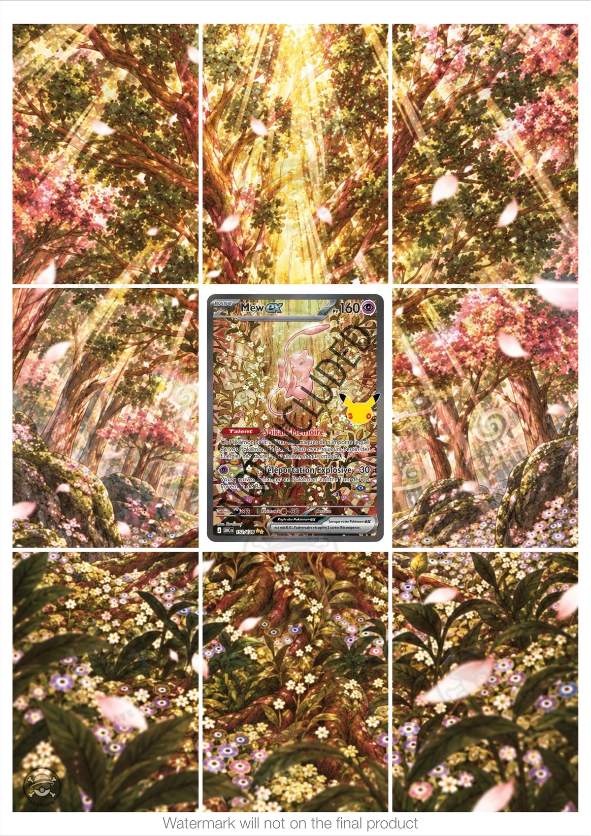 Printable Extended Artwork • Pokémon • Mew Alt. 152/128 - 30th Anniversary