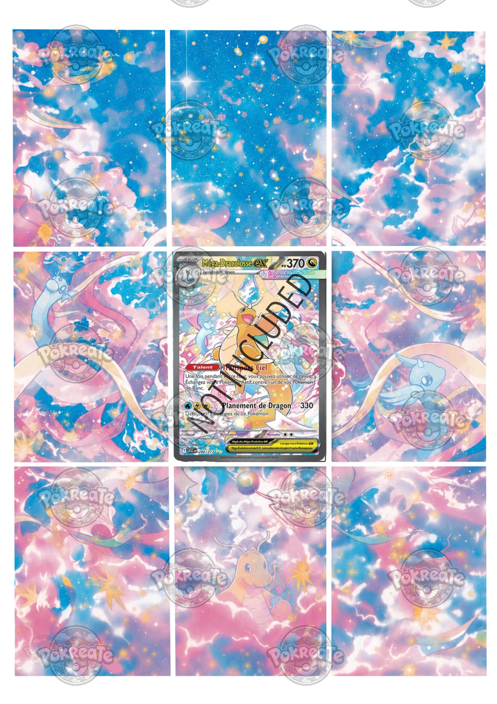 Printable Extended Artwork • Pokémon • Mega Dragonite (ASC) 290/217