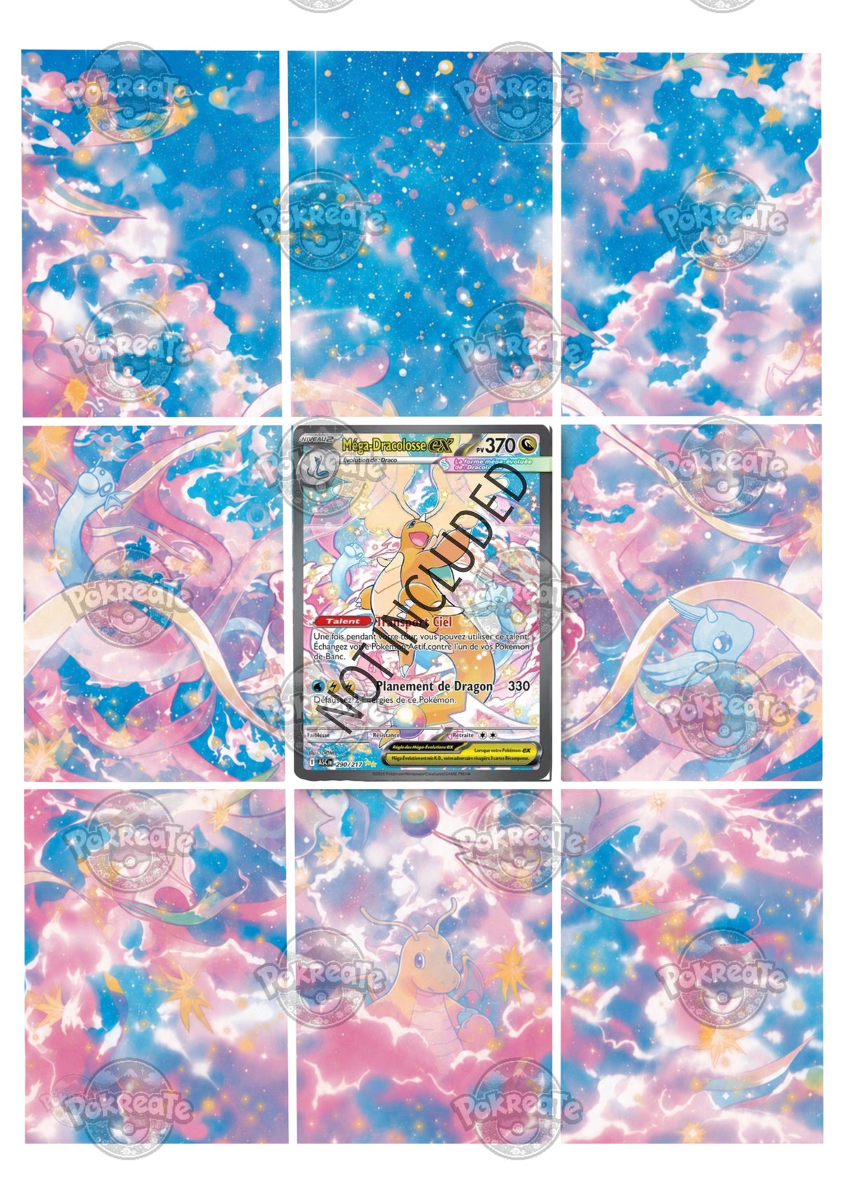 Printable Extended Artwork • Pokémon • Mega Dragonite (ASC) 290/217