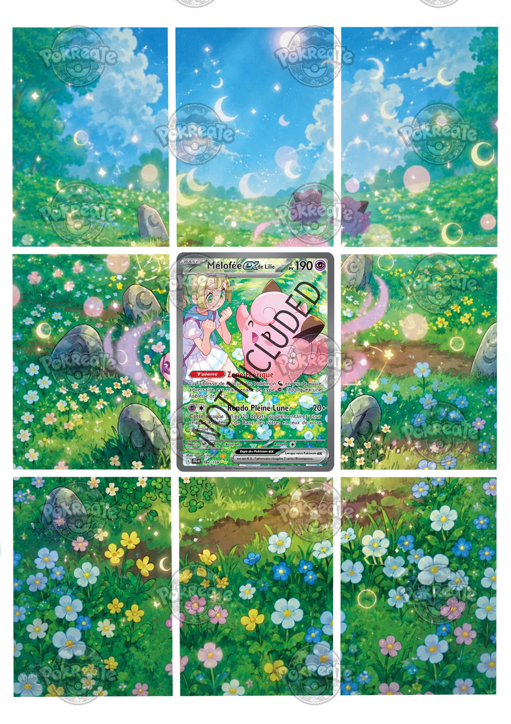 Printable Extended Artwork • Pokémon • Lillie's Clefairy 2 (JTG) 184/159.