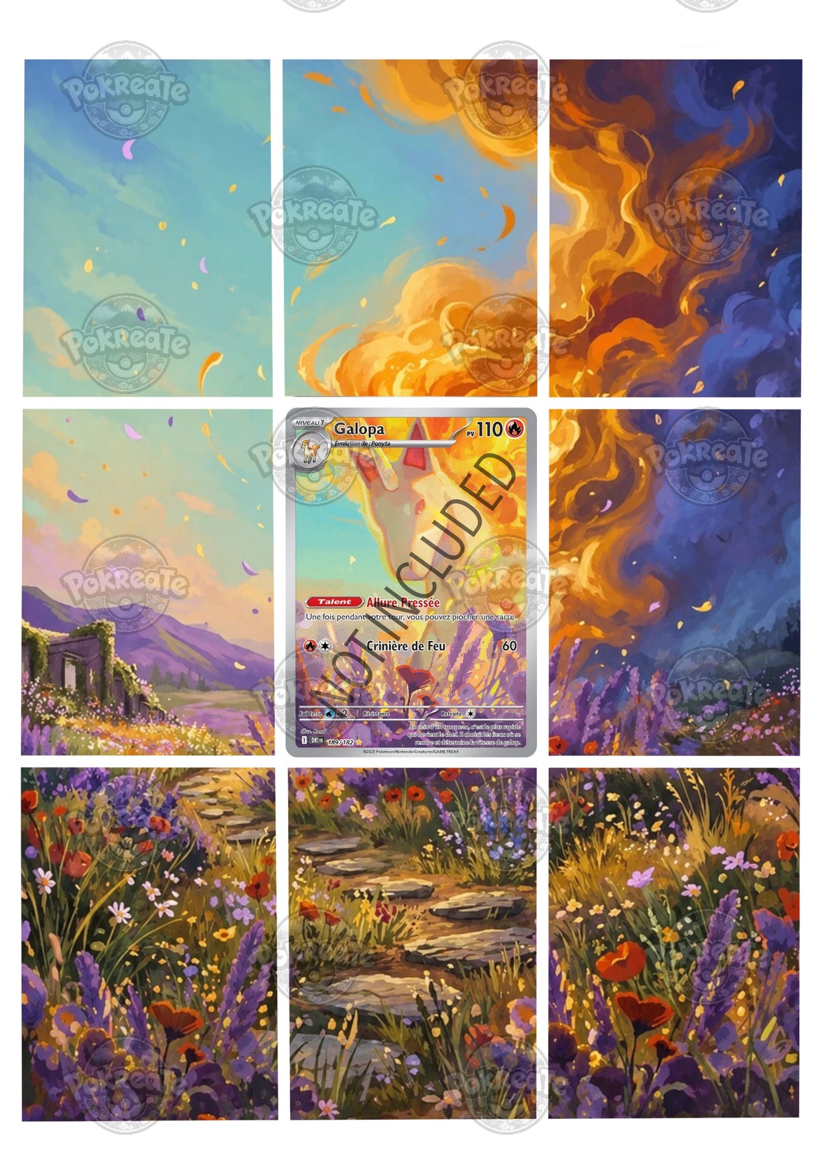 Printable Extended Artwork • Pokémon • Galopa (DRI) 189/182