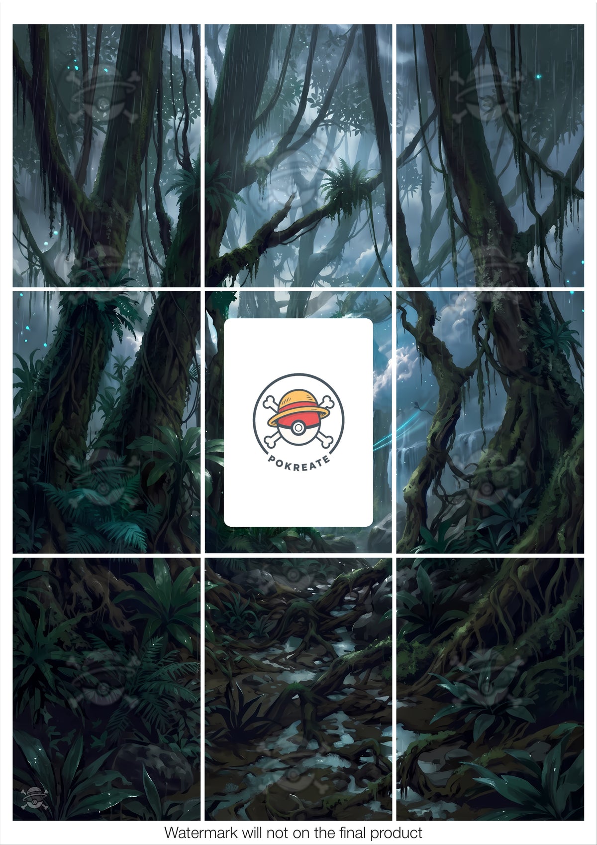 Printable Extended Artwork • Magic TG • Pack x5 - Basic Lands EOE