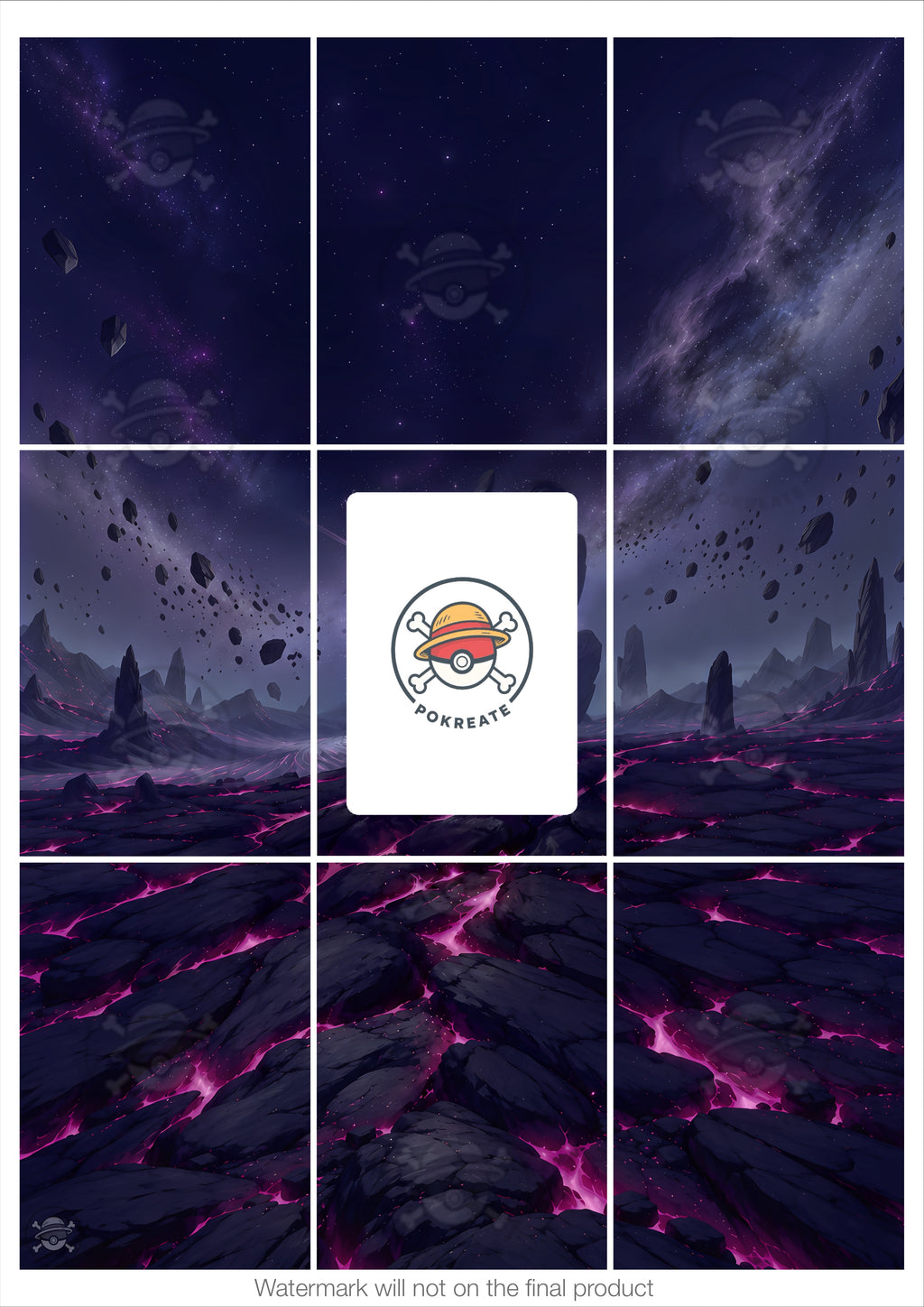 Printable Extended Artwork • Magic TG • Pack x5 - Basic Lands EOE