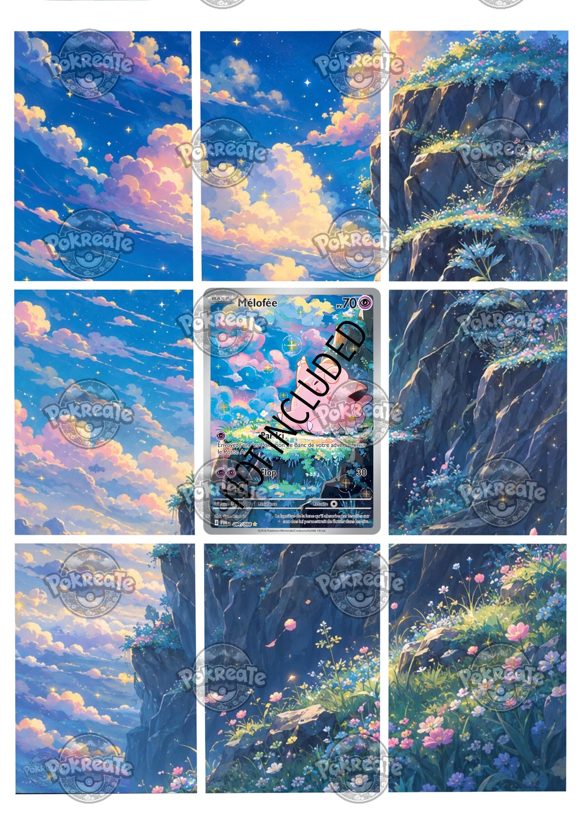 Printable Extended Artwork • Pokémon • Clefairy (POR) 094/088